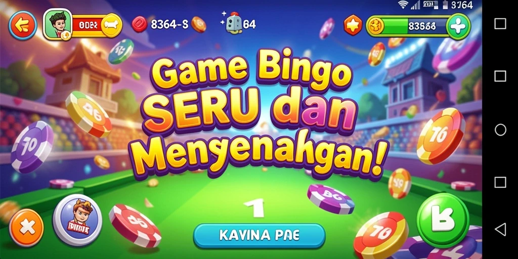 Tampilan gameplay seru dari aplikasi Bingo 8364.