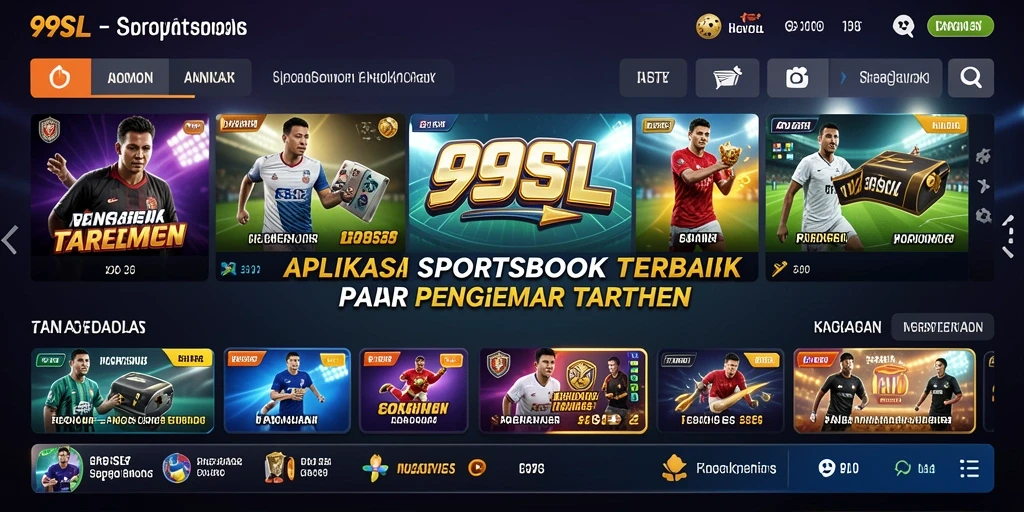 Tampilan utama permainan Sportsbook 99SL dengan antarmuka yang sederhana.