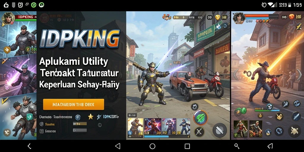 Tampilan antarmuka aplikasi IDPKING yang menarik dan mudah digunakan.