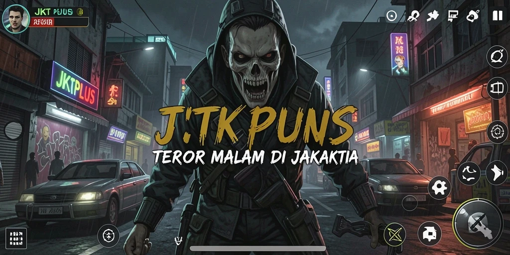 Gameplay menakutkan di JKTPLUS dengan suasana yang mencekam.