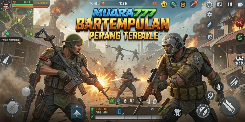Tampilan mendebarkan dari gameplay Battle Royale di MUARA777.